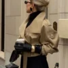 l'eleganza del trench corto beige