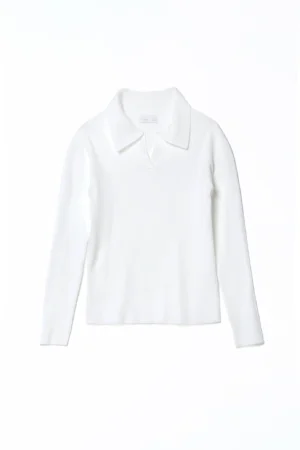 MAGLIA polo casual monocolore a manica lunga