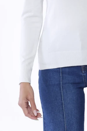 MAGLIA pullover a manica lunga con scollo a giro