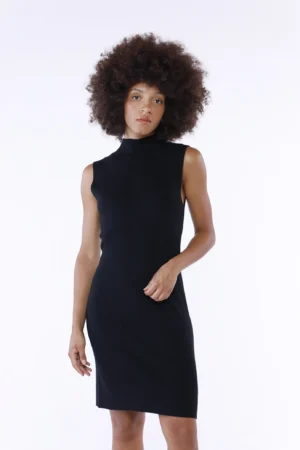 ABITO in maglia lungo smanicato a collo alto