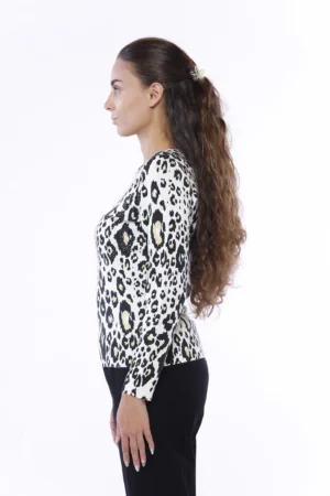 MAGLIA pullover a manica lunga con scollo a giro