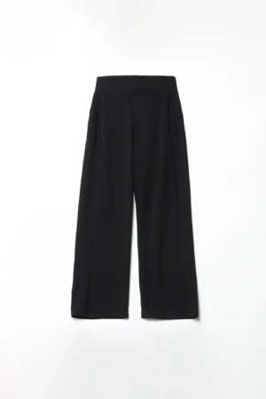 PANTALONE wide leg con elastico di chiusura e tasche laterali