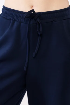 PANTALONE in morbida viscosa a palazzo con laccetto di chiusura