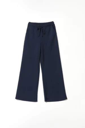 PANTALONE in morbida viscosa a palazzo con laccetto di chiusura