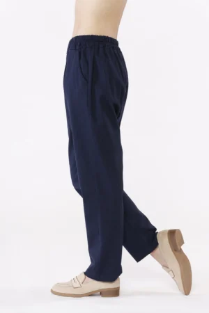 PANTALONE comodi in morbido cotone con chiusura a elastico e tasche laterali