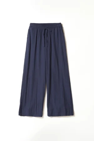 PANTALONE wide leg con comode tasche laterali e laccetto di chiusura