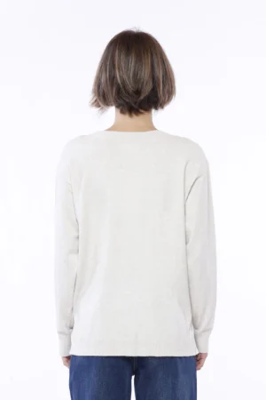 MAGLIA casual a girocollo con spacchetti laterali e manica lunga