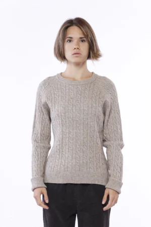 MAGLIA casual con trecce ricamate e scollo a giro