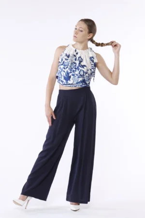 PANTALONE fresco e comodo a gamba larga con elastico di chiusura in vita