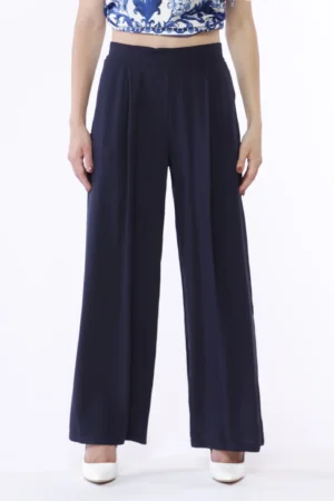 PANTALONE fresco e comodo a gamba larga con elastico di chiusura in vita