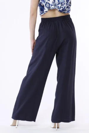 PANTALONE fresco e comodo a gamba larga con elastico di chiusura in vita