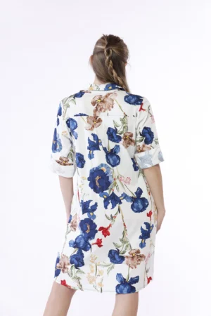 ABITO chemisier Manica corta e stampa floreale