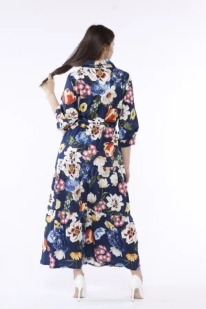 ABITO Chemisier Maxi con stampa floreale