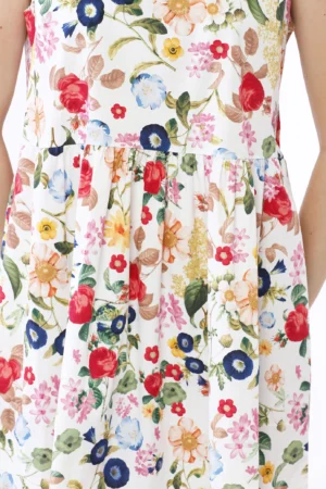 ABITO Midi Smanicato con stampa floreale