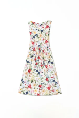 ABITO Midi Smanicato con stampa floreale