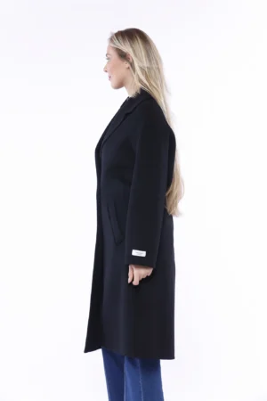 CAPPOTTO trench doppiopetto con tasche e collo reverse