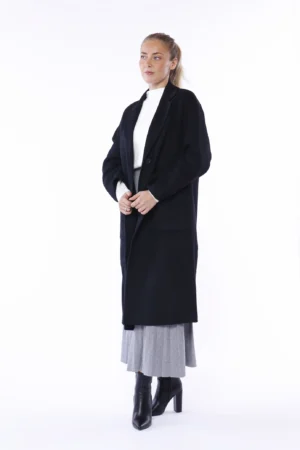 CAPPOTTO trench con collo reverse e chiusura a due bottoni
