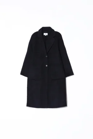 CAPPOTTO trench con collo reverse e chiusura a due bottoni