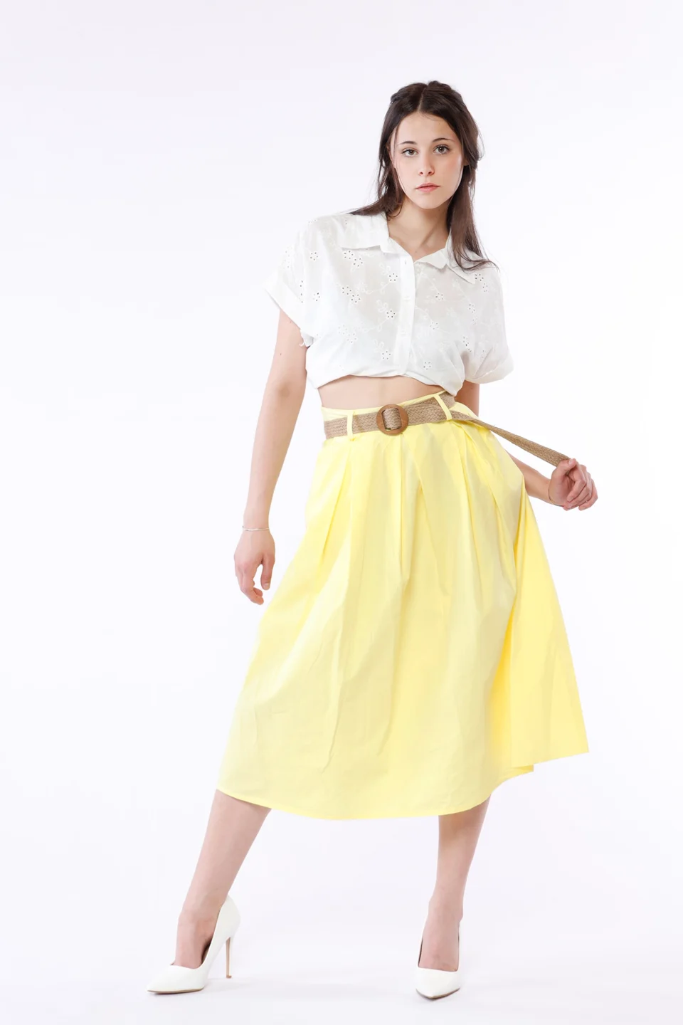 GONNA Maxi con elastico in vita e cintura in vita ONEWORLD HYBRID