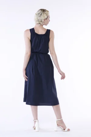 ABITO chemisier smanicato con inserti in pizzo