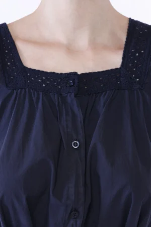 ABITO chemisier smanicato con inserti in pizzo