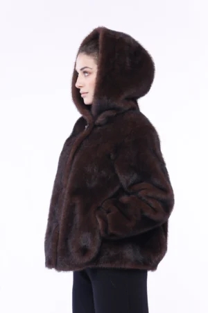 CAPPOTTO con pelliccia bottoni a pressione interni e graziosa stella quadrifoglio fiorito