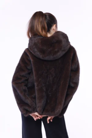 CAPPOTTO con pelliccia bottoni a pressione interni e graziosa stella quadrifoglio fiorito