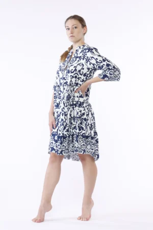 ABITO chemisier con gonna stratificata a sbuffo e maniche volant ONEWORLD HYBRID