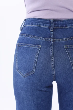 JEANS a palazzo Con cucitura centrale e risvolto