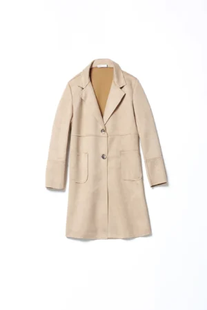 CAPPOTTO lungo, monopetto con collo reverse e comode tasche orizzontali