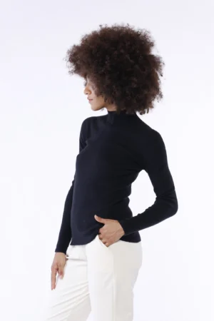 MAGLIA casual a collo alto a manica lunga