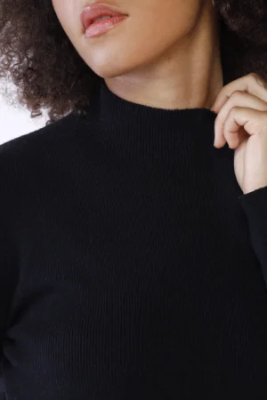 MAGLIA casual a collo alto a manica lunga