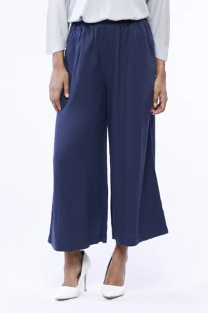 PANTALONE wide leg comodo con elastico di chiusura in vita