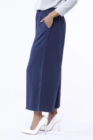PANTALONE wide leg comodo con elastico di chiusura in vita