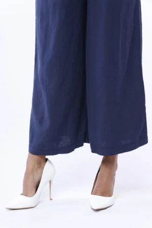 PANTALONE wide leg comodo con elastico di chiusura in vita