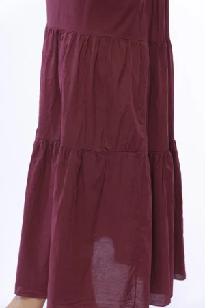 GONNA lunga stratificata con elastico in vita