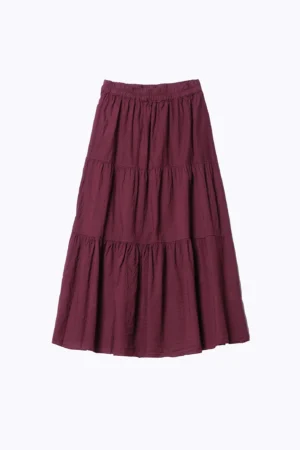 GONNA lunga stratificata con elastico in vita