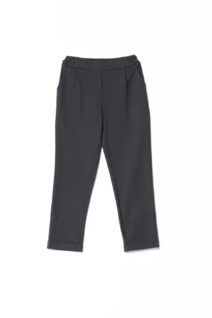 PANTALONE comodo con risvolti alle caviglie di tendenza ed elastico di chiusura in vita