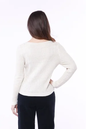 MAGLIA everyday a costine con scollo a barchetta