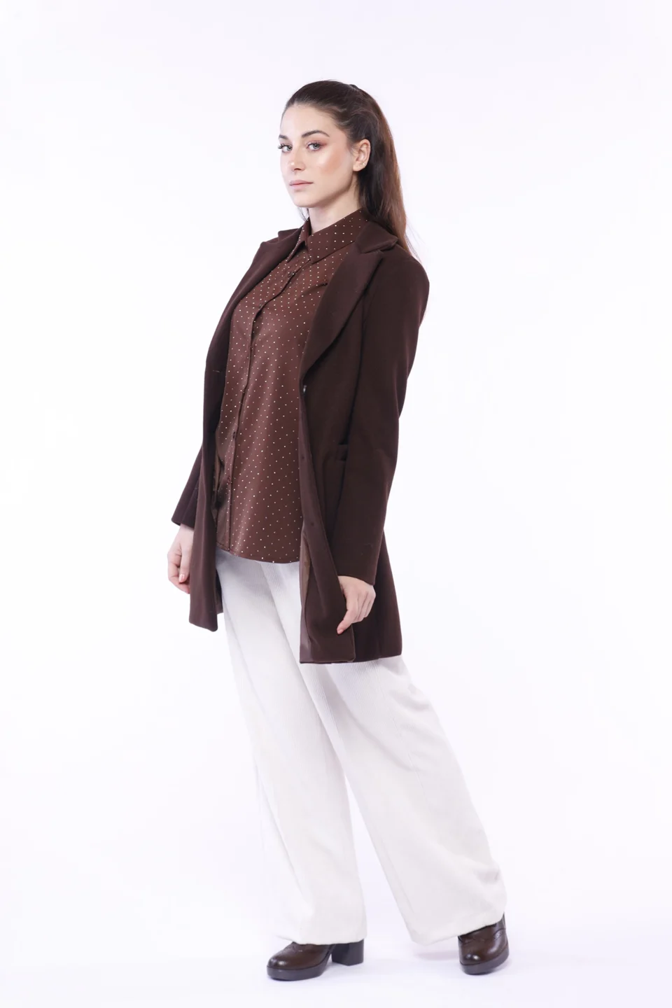 CAPPOTTO Elegante monopetto lungo con tasche a filetto ONEWORLD HYBRID