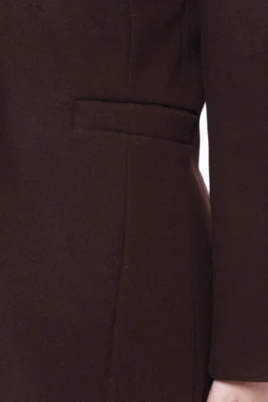 CAPPOTTO Elegante monopetto lungo con tasche a filetto