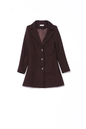 CAPPOTTO Elegante monopetto lungo con tasche a filetto