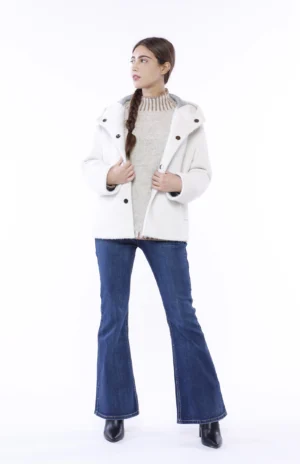 CAPPOTTO Softshell con cappuccio e bottoni ONEWORLD HYBRID