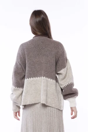 MAGLIA Cardigan oversize con punti ricamo