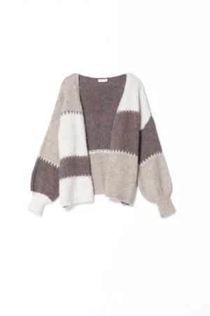 MAGLIA Cardigan oversize con punti ricamo
