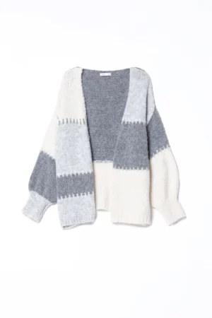 MAGLIA Cardigan oversize con punti ricamo