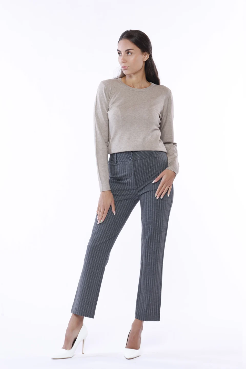 PANTALONE dritto gessato e spacco doppio bottone ONEWORLD HYBRID