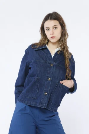 GIACCA denim dal taglio classico e tasche applicate