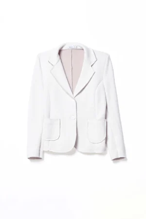 GIACCA corta sagomata monopetto con taschine sul davanti