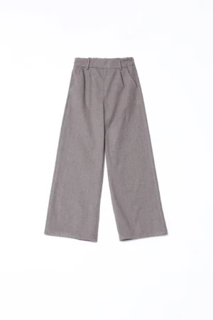 PANTALONE classico rigato con passanti alla cintura